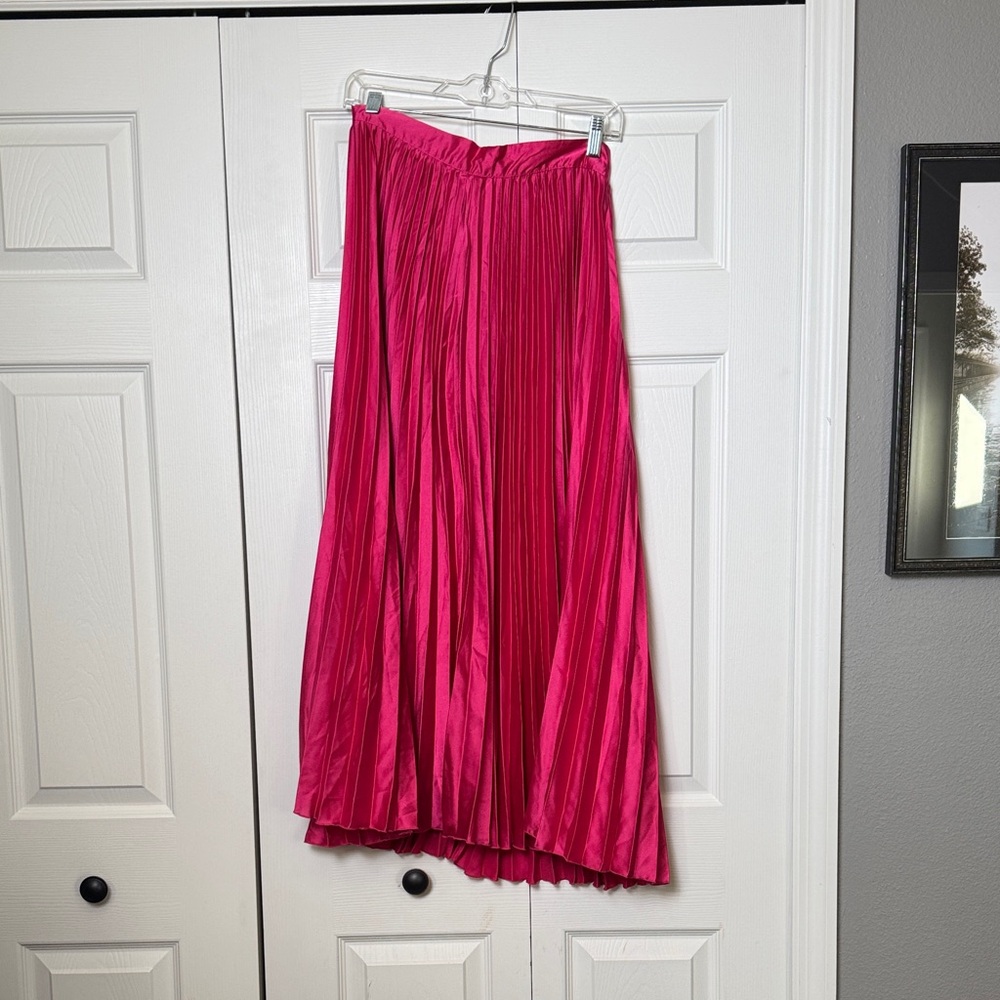 SHEIN Vibrant Pink A-Line Skirt